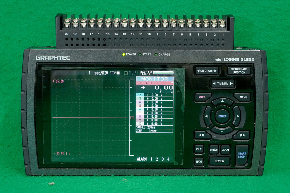 絶縁多チャンネルハンディロガー GL820 GRAPHTEC グラフテック-